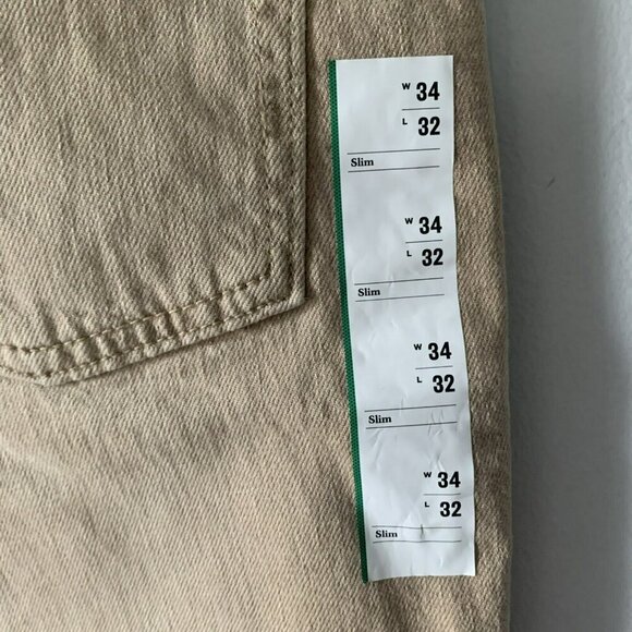 Men's Lightweight Colored Slim Fit Jeans - Goodfellow & Co 32 x 34 Tan - Picture 5 of 11